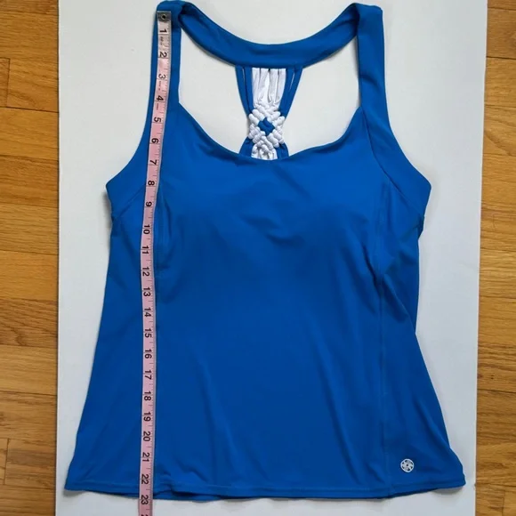 Lilly Pulitzer Luxletic UPF 50 Pilar Bra tank in Blue Size M - Picture 9 of 11